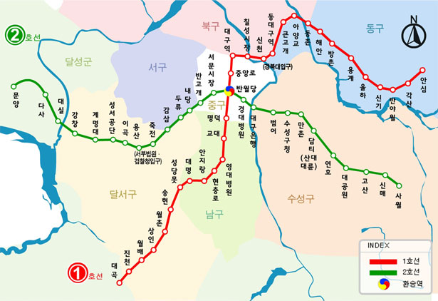 Design Around the World: Metro Maps deagu kr
