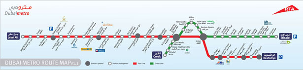 Design Around the World: Metro Maps dubai ae