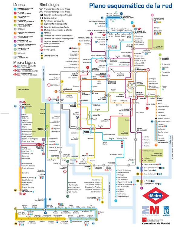 Design Around the World: Metro Maps madrid es