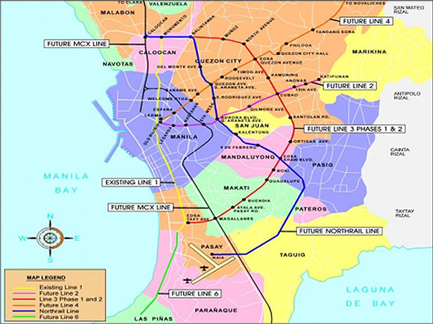Design Around the World: Metro Maps manilla ph