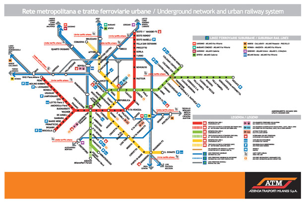 Design Around the World: Metro Maps milan it
