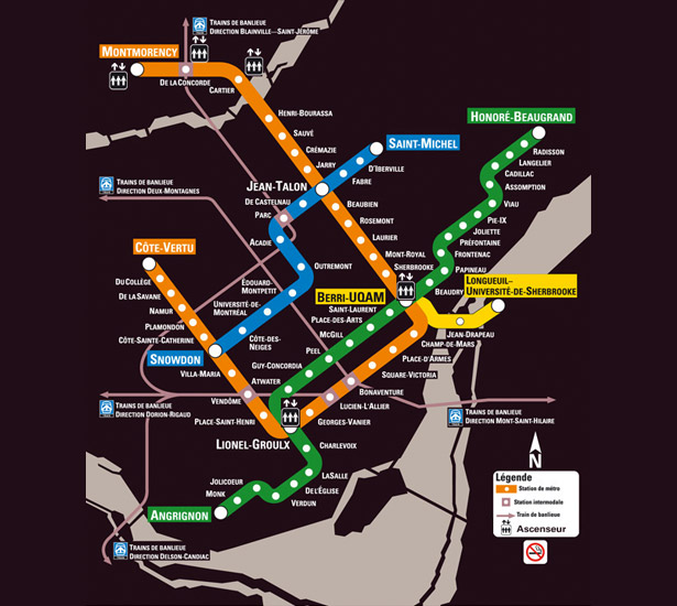 Design Around the World: Metro Maps montreal ca