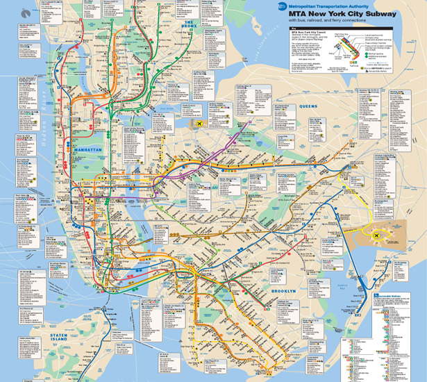 Design Around the World: Metro Maps newyork us