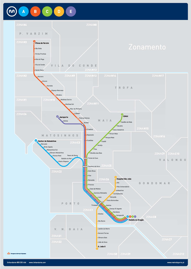 Design Around the World: Metro Maps porto pt