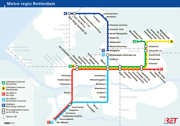 Design Around the World: Metro Maps rotterdam nl