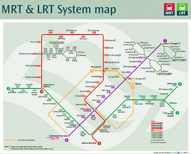 Design Around the World: Metro Maps singapore sg