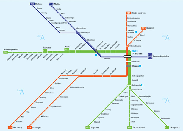 Design Around the World: Metro Maps stockholm se