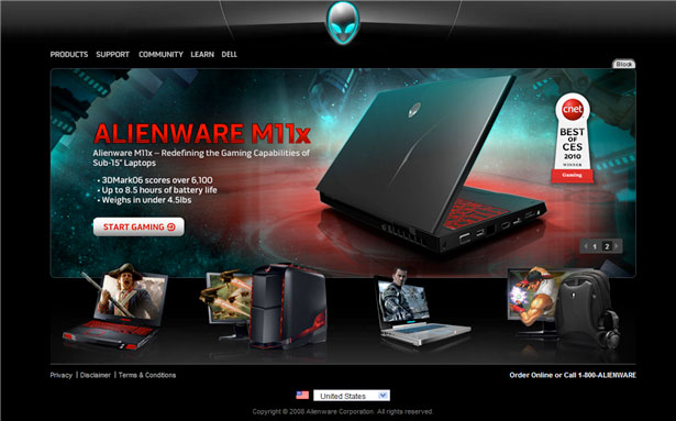 Fantastic Content Sliders for your Inspiration alienware