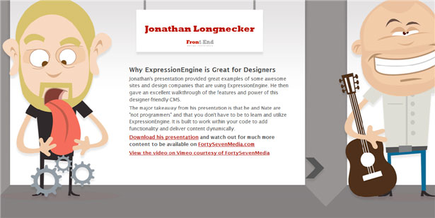 Fantastic Content Sliders for your Inspiration frontenddesignconference