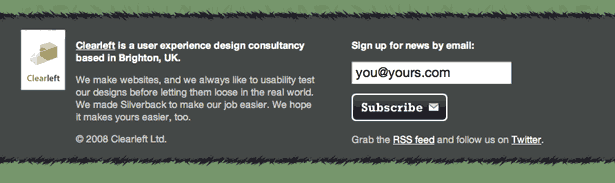 How to Build a Footer That Doesn’t Stink screenshot silverback's footer