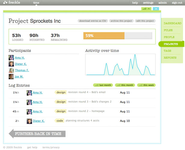 Showcase of Great Web App Interfaces Freckle App Interface