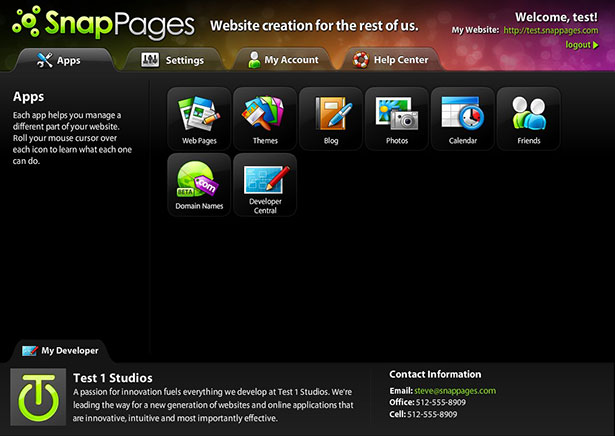 Showcase of Great Web App Interfaces Snap Pages App Interface
