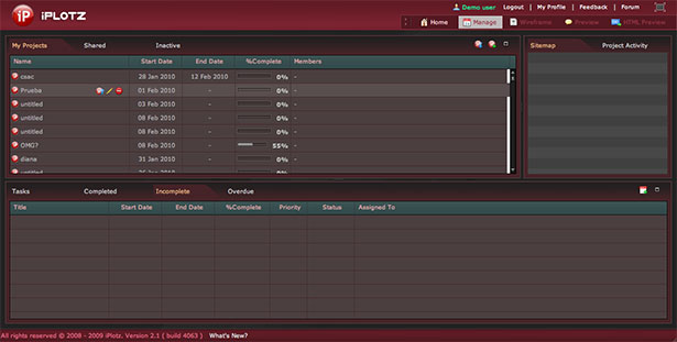 Showcase of Great Web App Interfaces iPlotz App Interface