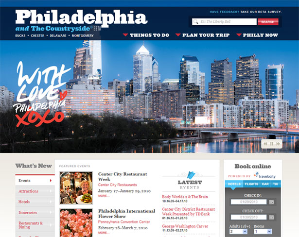 Happy Cog's Redesign of VisitPhilly.com: <br/>An Exemplary Modern Website visitphilly.com redesigned