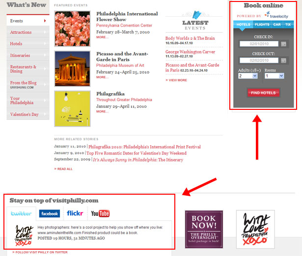 Happy Cog's Redesign of VisitPhilly.com: <br/>An Exemplary Modern Website Headers with styles disabled