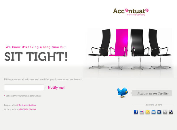 A Collection of "Coming Soon" Web Pages accentuate
