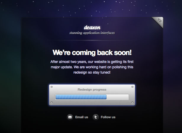 A Collection of "Coming Soon" Web Pages