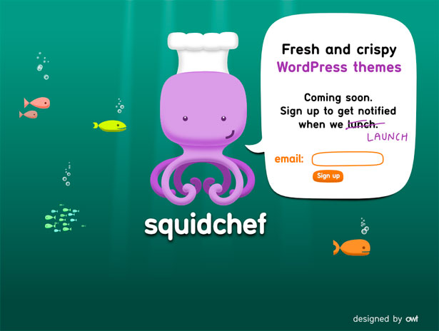 A Collection of "Coming Soon" Web Pages squidchef