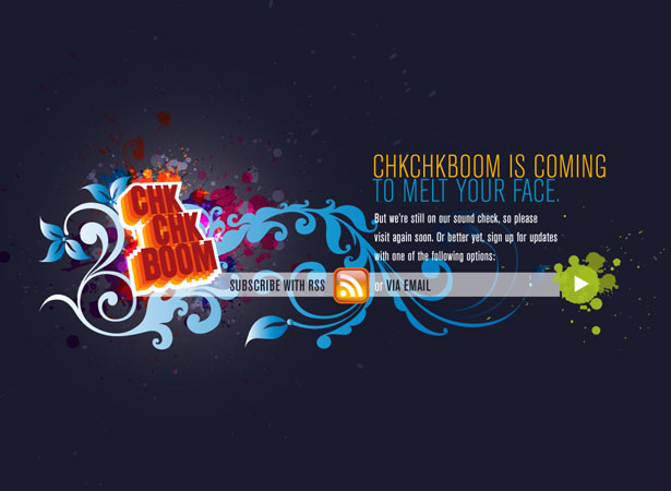 A Collection of "Coming Soon" Web Pages chkchkboom