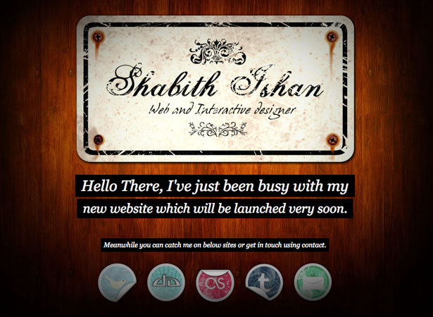 A Collection of "Coming Soon" Web Pages shabithishan2