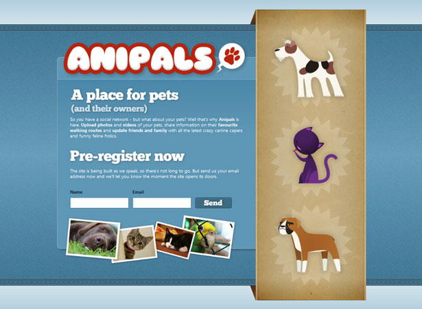 A Collection of "Coming Soon" Web Pages anipals2