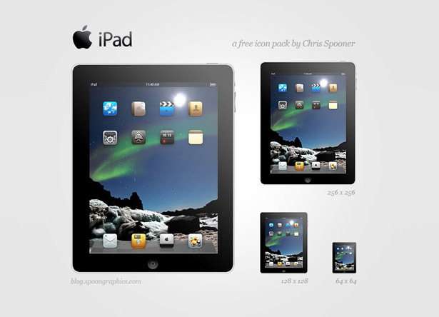 A Collection of Free iPad Icons, Tutorials and PSDs ipad icon2