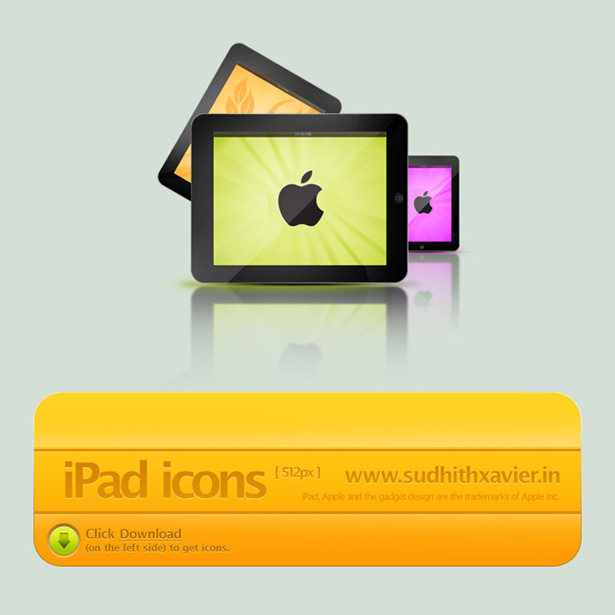 A Collection of Free iPad Icons, Tutorials and PSDs ipad icon4