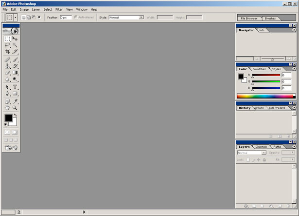 20 Years of Adobe Photoshop workspace7