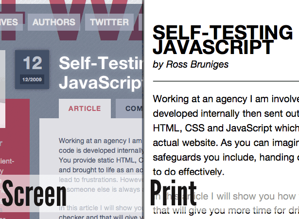 10 Tips for Better Print Style Sheets 24 Ways