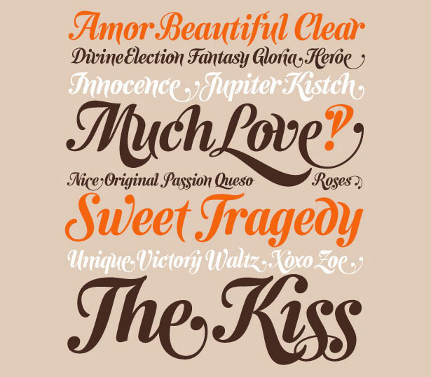 Beautiful curvy brush fonts for design 22 14