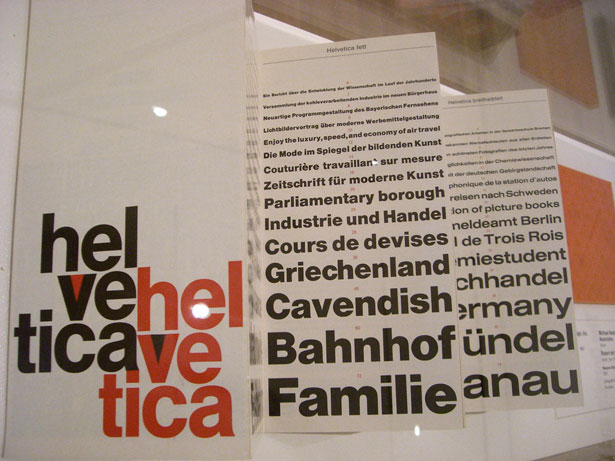 The Simplicity of Helvetica brochure
