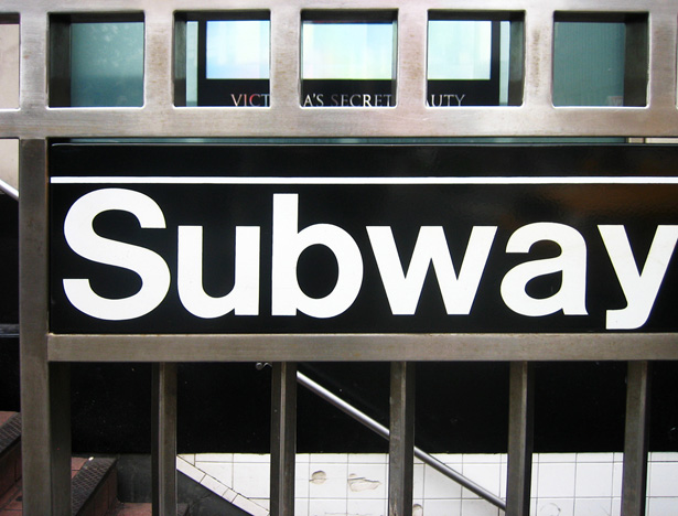 The Simplicity of Helvetica subway