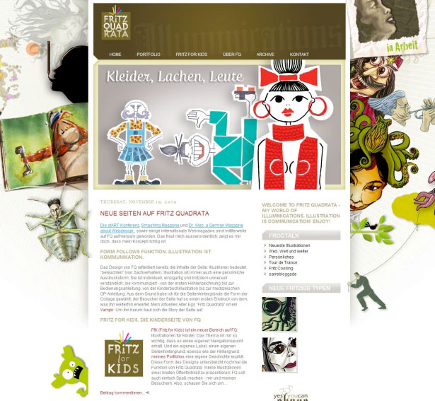40 Excellent Websites Showcasing Expression Engine Fritz Quadrata