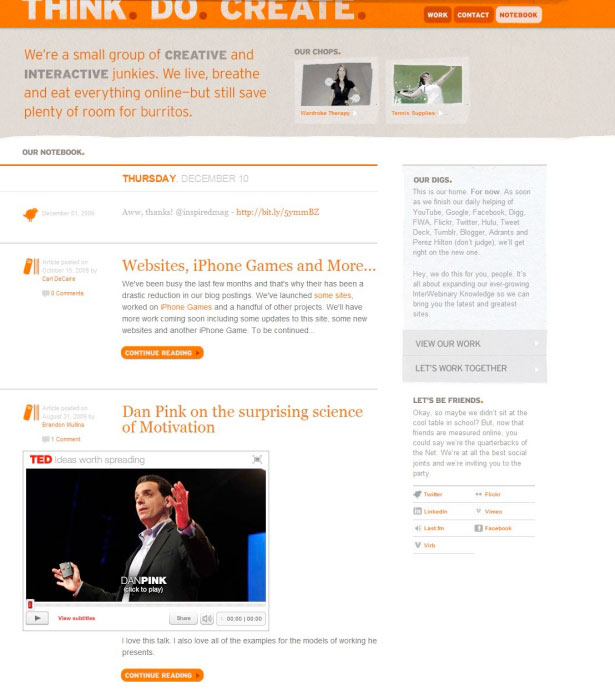 40 Excellent Websites Showcasing Expression Engine Think. Do. Create.