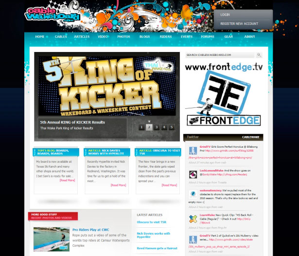 40 Excellent Websites Showcasing Expression Engine Cable Wakeboard