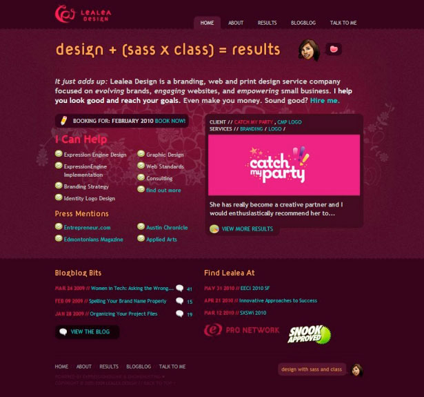40 Excellent Websites Showcasing Expression Engine Lealea Design