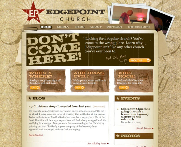 40 Excellent Websites Showcasing Expression Engine Edgepoint Church