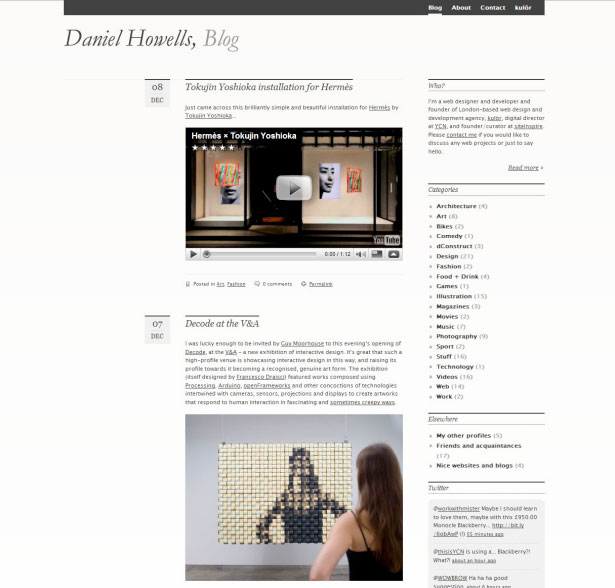 40 Excellent Websites Showcasing Expression Engine Daniel Howells