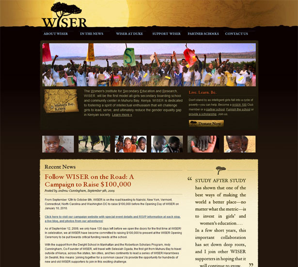 A World of Design Possibilities African Inspired Website