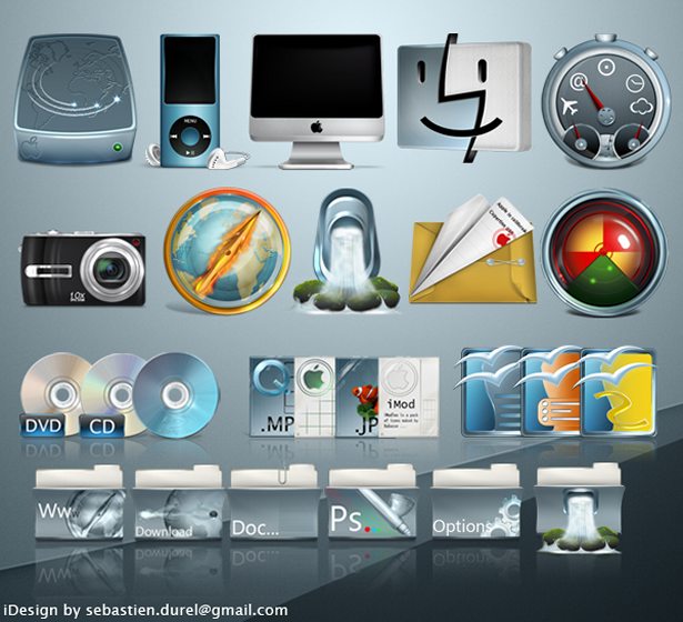 35 High Quality Apple Inspired Icons iMod