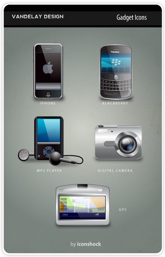 35 High Quality Apple Inspired Icons Gadget Icon Set