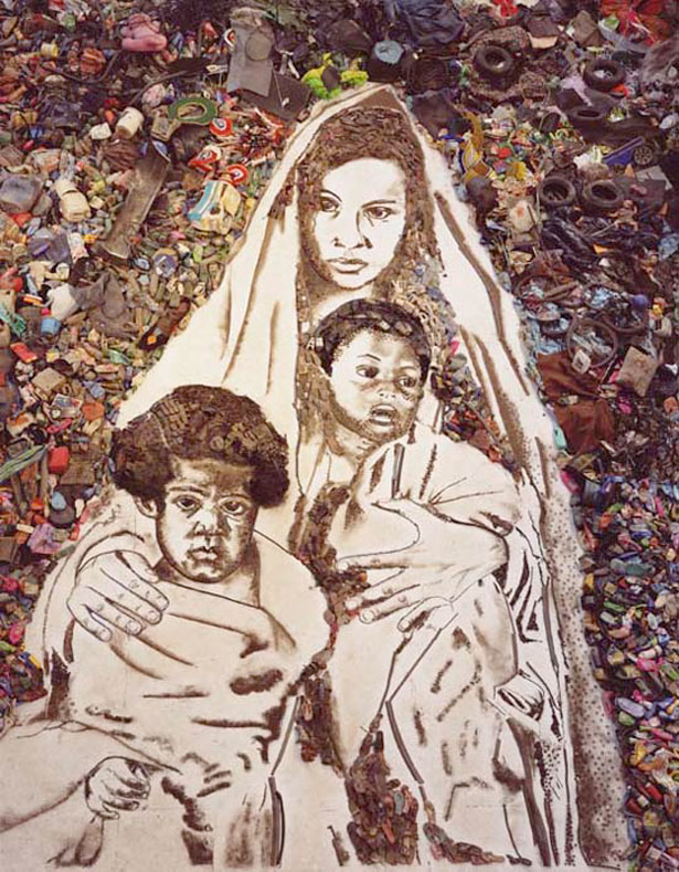 Non-Trashy Recycled and Trash Art muniz2