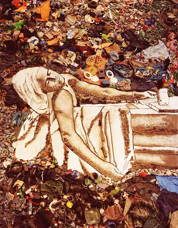 Non-Trashy Recycled and Trash Art likeyouVik Muniz arndt zh 09
