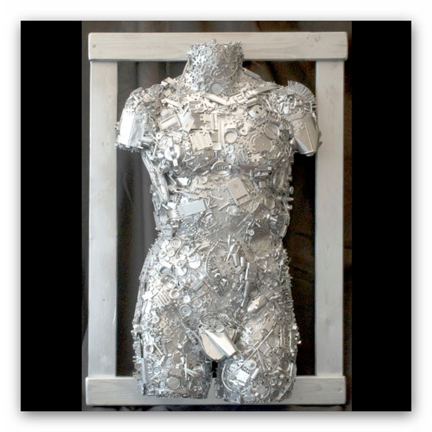 Non-Trashy Recycled and Trash Art junkmale