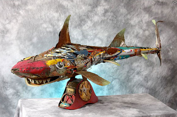 Non-Trashy Recycled and Trash Art captaincrunch