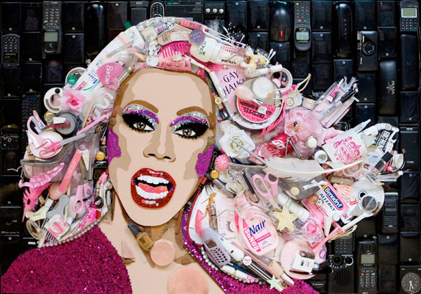 Non-Trashy Recycled and Trash Art mercierrupaul