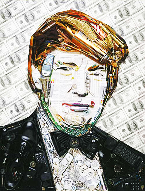 Non-Trashy Recycled and Trash Art trump 01