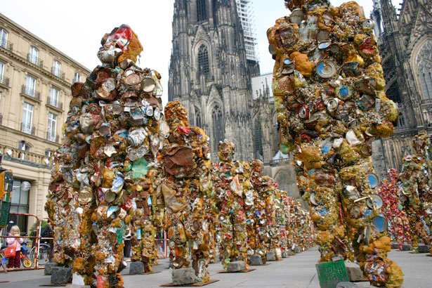 Non-Trashy Recycled and Trash Art cologne