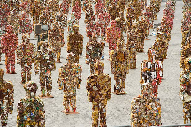 Non-Trashy Recycled and Trash Art rome