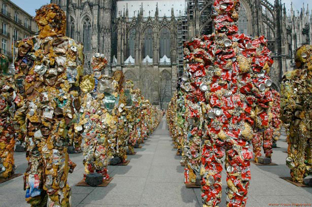 Non-Trashy Recycled and Trash Art trashpeople2
